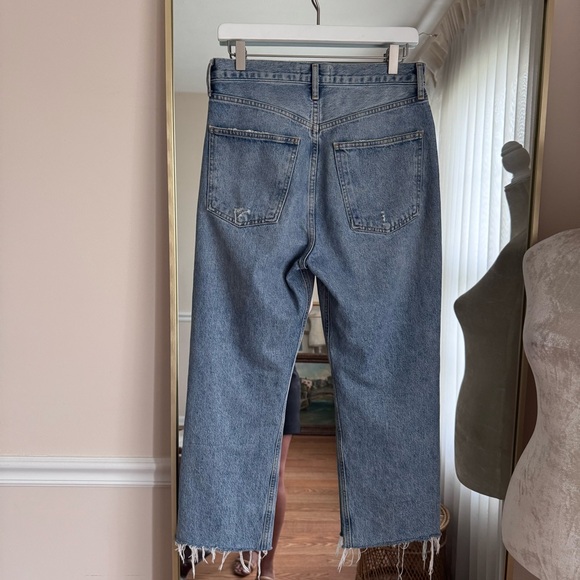 AGOLDE 90’s Distressed Blue Jeans Size 26 - Picture 5 of 11